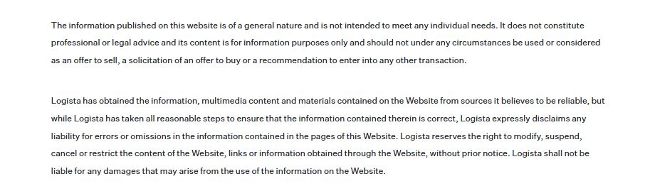 The information published on this Web site is of a general nature.